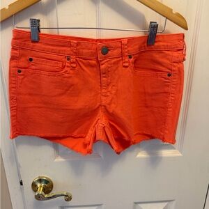 GAP Women's Vibrant Orange Jean Shorts